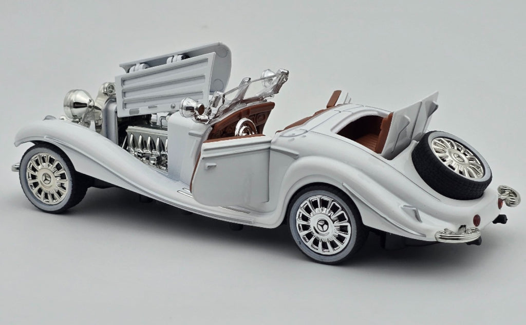 1936 Mercedes Benz 500K 1:24 Roadster Diecast Model car collectible | Assorted Colors