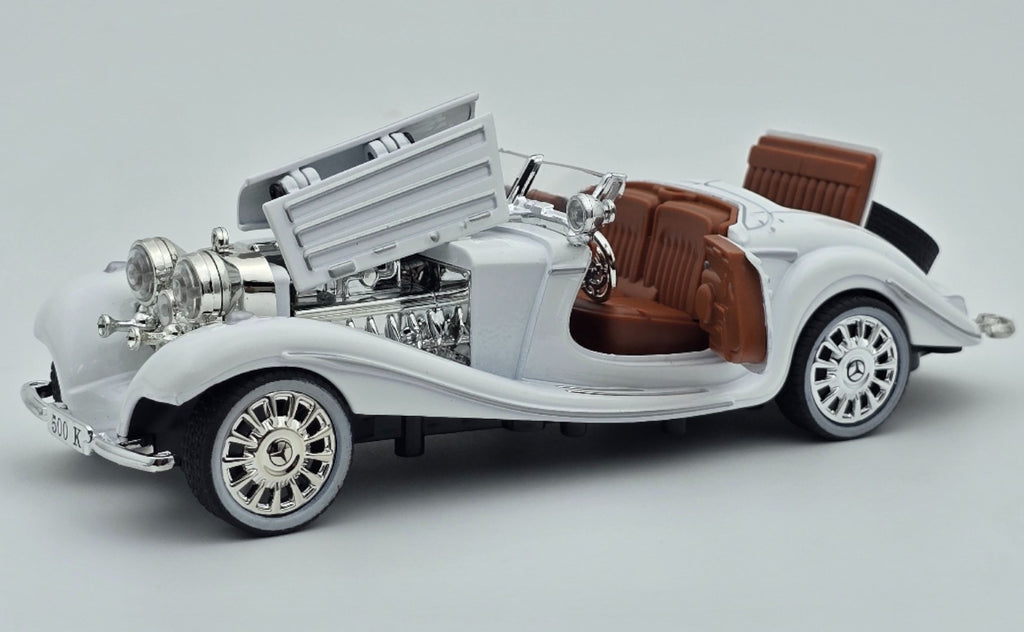 1936 Mercedes Benz 500K 1:24 Roadster Diecast Model car collectible | Assorted Colors