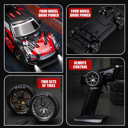 High Speed Drift RC Car – 25 km/h, 4X4 (1:16)(Red Track)