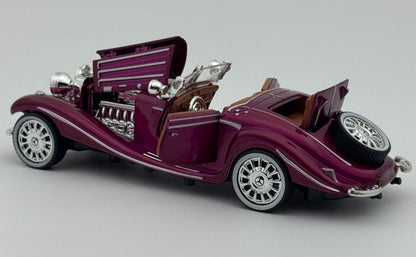 1936 Mercedes Benz 500K 1:24 Roadster Diecast Model car collectible | Assorted Colors