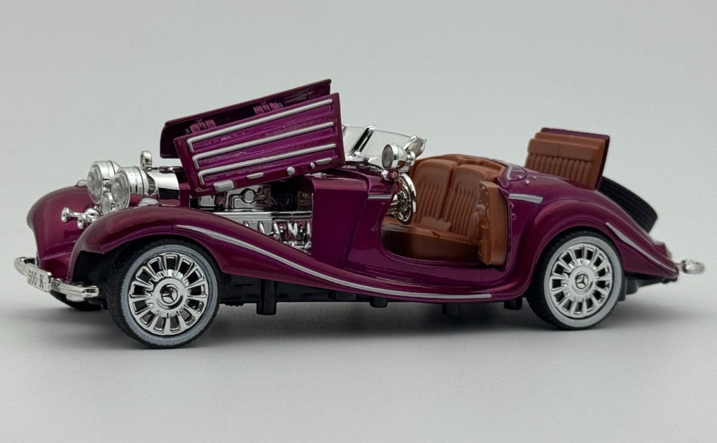 1936 Mercedes Benz 500K 1:24 Roadster Diecast Model car collectible | Assorted Colors