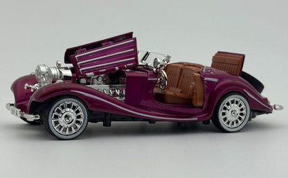 1936 Mercedes Benz 500K 1:24 Roadster Diecast Model car collectible | Assorted Colors