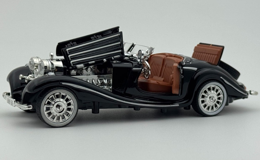 1936 Mercedes Benz 500K 1:24 Roadster Diecast Model car collectible | Assorted Colors