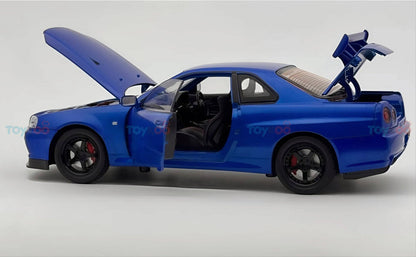 Nissan Skyline GT-R R34 1:18 Diecast Model Car - Big Car