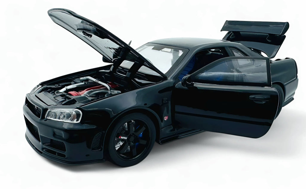 Nissan Skyline GT-R R34 1:18 Diecast Model Car - Big Car