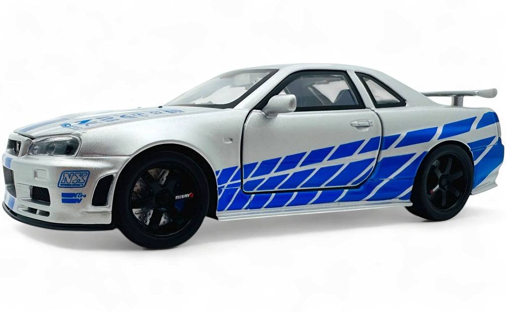 Nissan Skyline GT-R R34 1:18 Diecast Model Car - Big Car