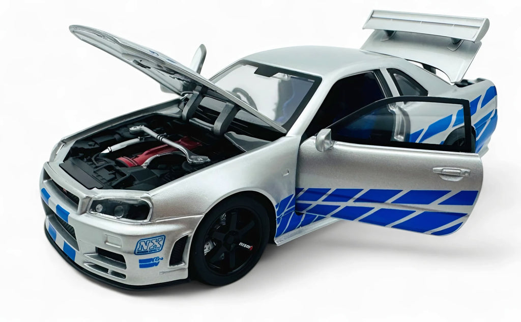 Nissan Skyline GT-R R34 1:18 Diecast Model Car - Big Car