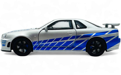 Nissan Skyline GT-R R34 1:18 Diecast Model Car - Big Car