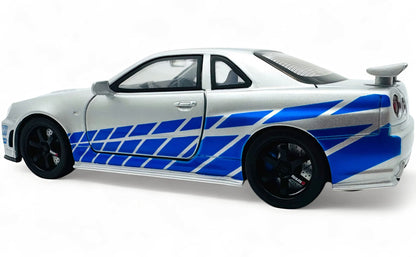 Nissan Skyline GT-R R34 1:18 Diecast Model Car - Big Car