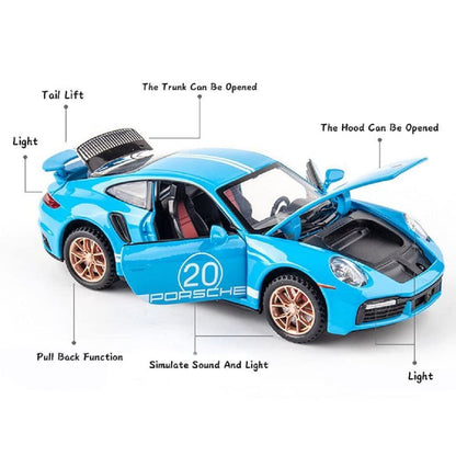 Porsche 911 1:24 Diecast Scale Model Car Collectible