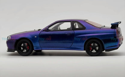 Nissan Skyline GT-R R34 1:18 Diecast Model Car - Big Car