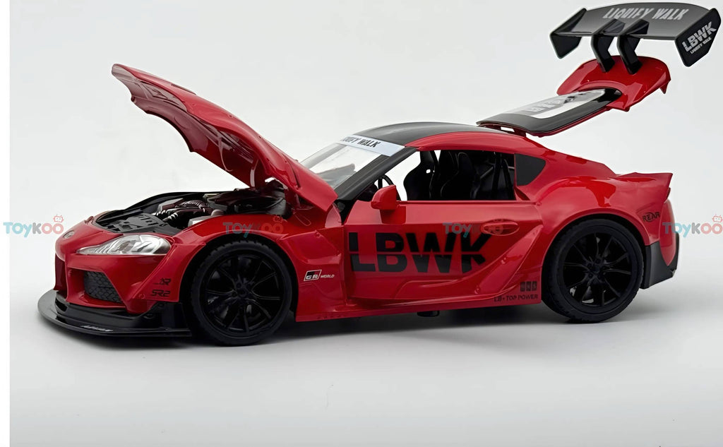 Toyota Supra GR LBWK 1:18 Diecast Scale Model Car - Big Car