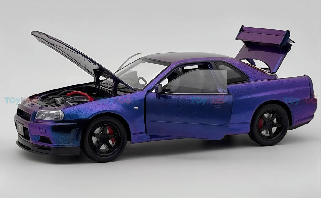 Nissan Skyline GT-R R34 1:18 Diecast Model Car - Big Car