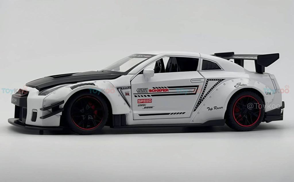 Nissan GTR-R R35 Schafer 1:18 Diecast Scale Model Miniature Car (Big Size)