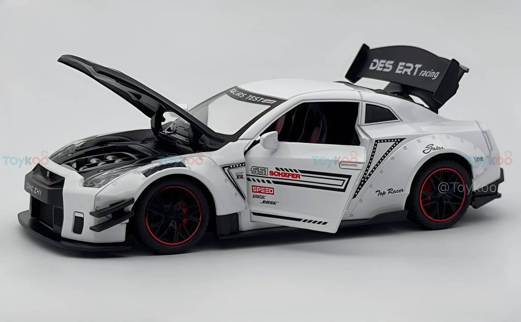 Nissan GTR-R R35 Schafer 1:18 Diecast Scale Model Miniature Car (Big Size)