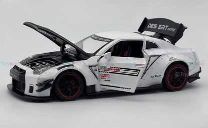 Nissan GTR-R R35 Schafer 1:18 Diecast Scale Model Miniature Car (Big Size)