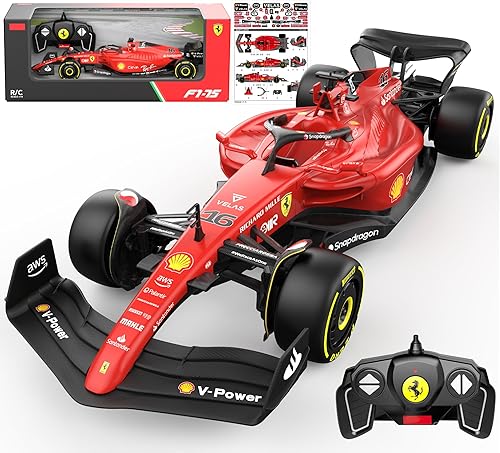 Rastar Authentic Licensed Ferrari F1 75 RC Car - Detailed Design, 2.4GHz Control