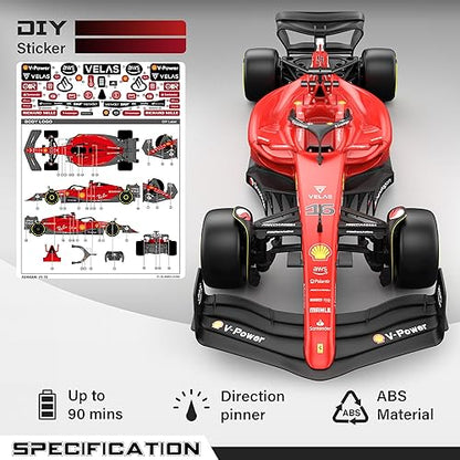Rastar Authentic Licensed Ferrari F1 75 RC Car - Detailed Design, 2.4GHz Control