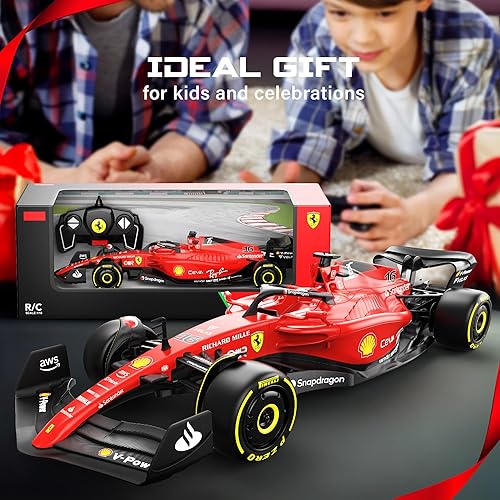 Rastar Authentic Licensed Ferrari F1 75 RC Car - Detailed Design, 2.4GHz Control