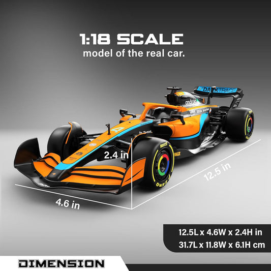 Rastar Authentic Licensed McLaren F1 MCL36 RC Car - Detailed Design, 2.4GHz Control