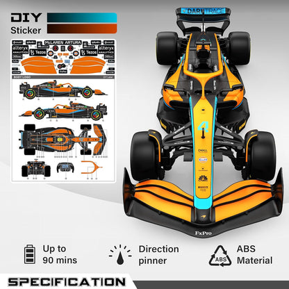 Rastar Authentic Licensed McLaren F1 MCL36 RC Car - Detailed Design, 2.4GHz Control