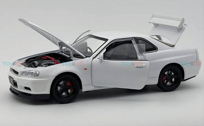 Nissan Skyline GT-R R34 1:18 Diecast Model Car - Big Car
