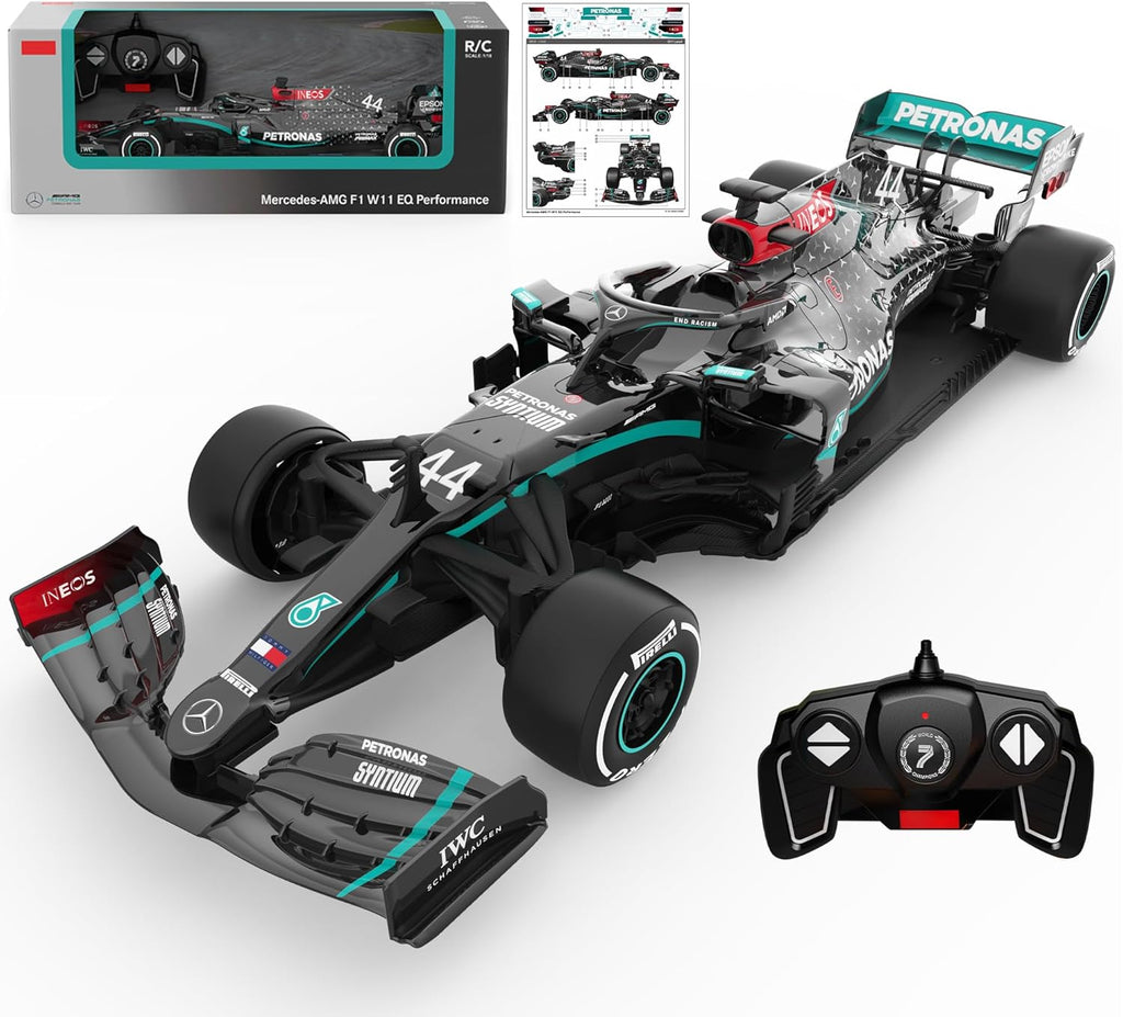 Rastar Authentic Licensed Mercedes-benz F1 W11 RC Car - Detailed Design, 2.4GHz Control