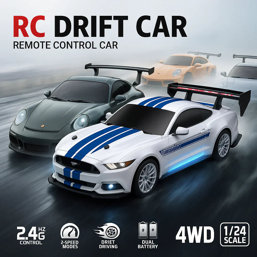 Drift RC Car (1:24) | Muscle White edition