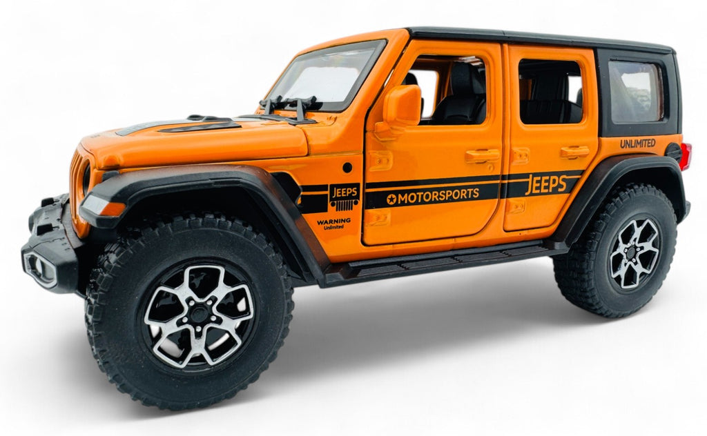Jeep Wrangler 1:24 diecast scale model car collectible.