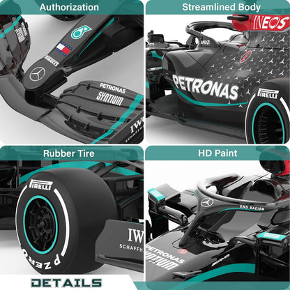 Rastar Authentic Licensed Mercedes-benz F1 W11 RC Car - Detailed Design, 2.4GHz Control