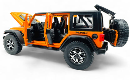 Jeep Wrangler 1:24 diecast scale model car collectible.