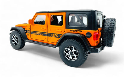 Jeep Wrangler 1:24 diecast scale model car collectible.