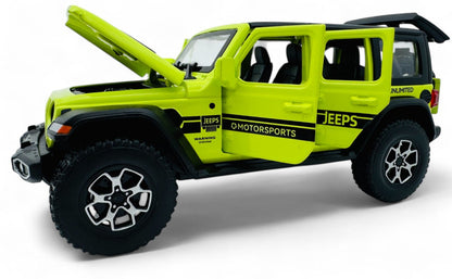 Jeep Wrangler 1:24 diecast scale model car collectible.