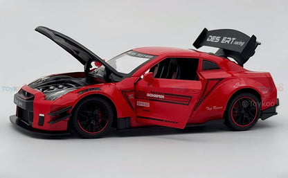 Nissan GTR-R R35 Schafer 1:18 Diecast Scale Model Miniature Car (Big Size)