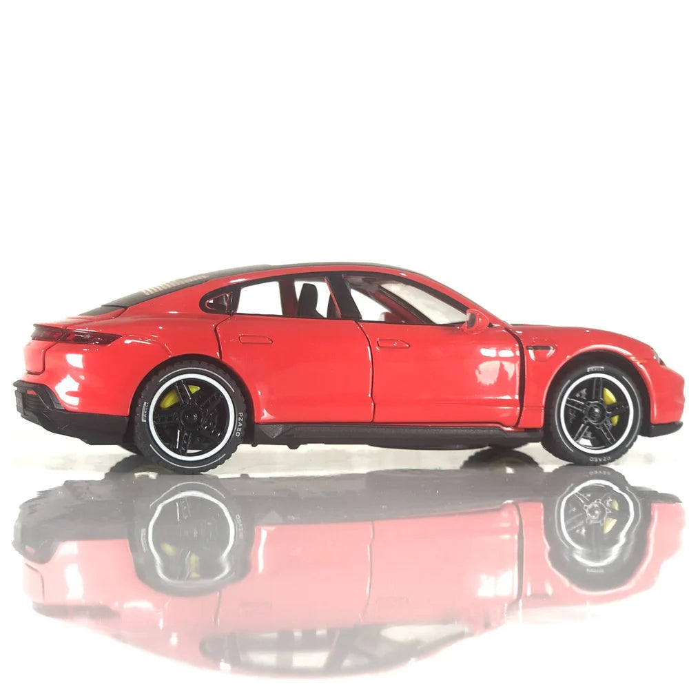 Porsche Taycan Turbo S Model 1:24 diecast scale model car collectible