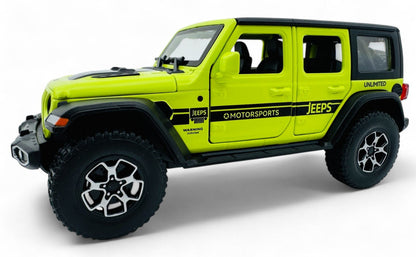 Jeep Wrangler 1:24 diecast scale model car collectible.
