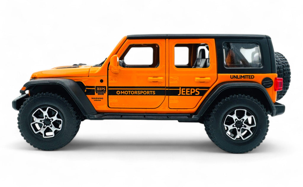 Jeep Wrangler 1:24 diecast scale model car collectible.