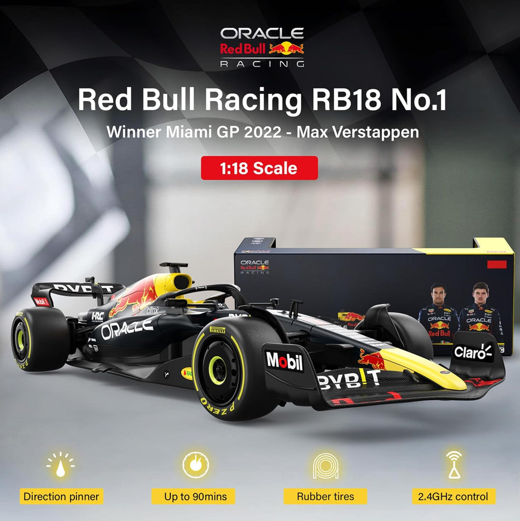 Rastar Authentic Licensed Redbull Rb18 RC Car - Detailed Design, 2.4GHz Control
