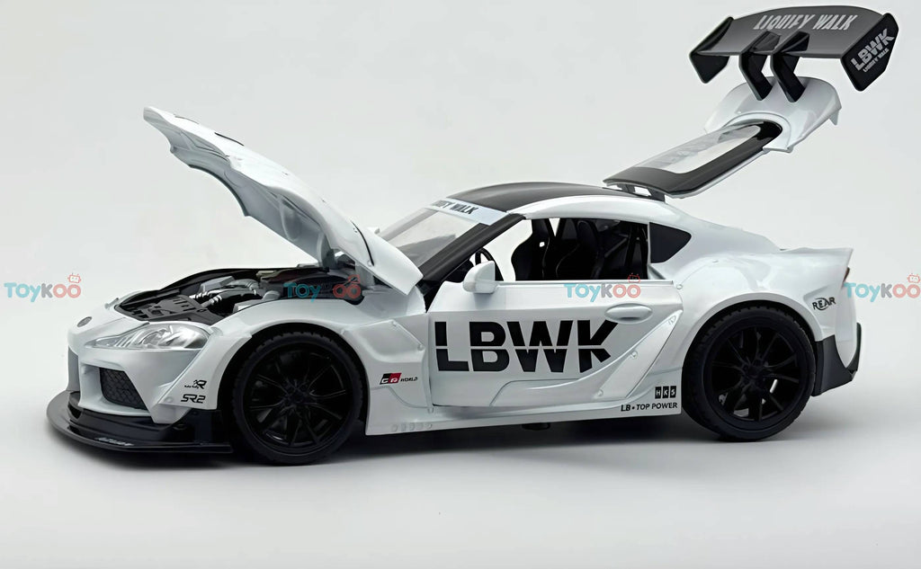 Toyota Supra GR LBWK 1:18 Diecast Scale Model Car - Big Car